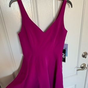 NWT Fushia scoop v-neck dress